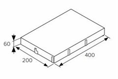 BEST CHODNÍKOVÁ colormix sand 40/20cm velkoplošná dlažba  STANDARD tl. 60mm